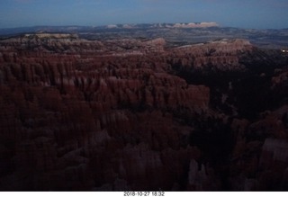 Bryce Canyon vista view at sunset