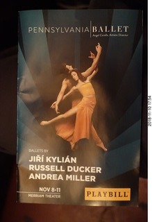 Philadelphia - Merriam Theater - ballet program