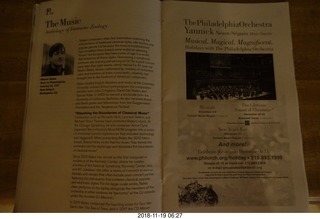 Philadelphia Orchestra program