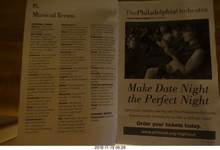 Philadelphia Orchestra program