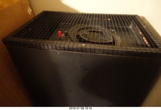 6 a09. new screen on old, torn-up woofer