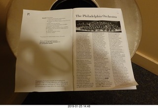 Philadelphia Orchestra program