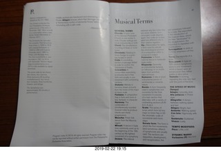 Philadelphia Orchestra program