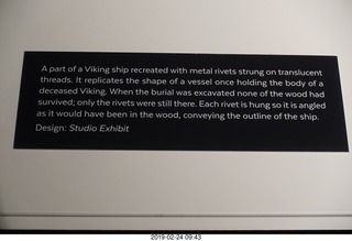 Philadelphia - The Franklin Institute Science Museum - Viking exhibit sign