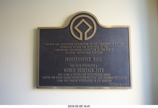 Philadelphia Independence Hall sign