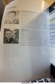 Kimmel Center - Verizon Hall - Philadelphia Orchestra + dancers - program