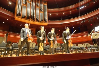 Philadelphia - Kimmel Center - four violists - postlude