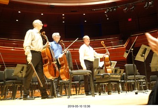 Philadelphia - Kimmel Center - three 'cellists - postlude