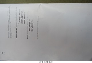 Philadelphia Orchestra program