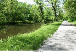 4 a0d. Princeton towpath near Lake Carnegie