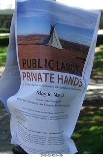 Princeton University - Public Lands Private Hands poster