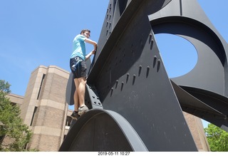 Princeton University - Fine Hall - Brian climbing Caldor