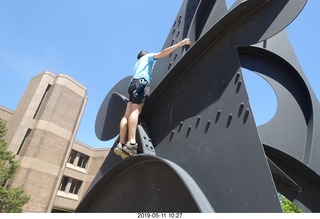 Princeton University - Fine Hall - Brian climbing Caldor