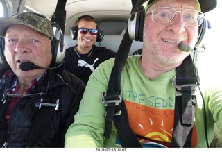 David Martin and Adam flying in N8377W