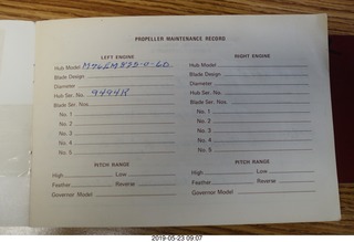 8377w-prc propeller logbook