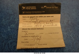 busted up transcriptor skeleton vestigal box from russia pick up tag