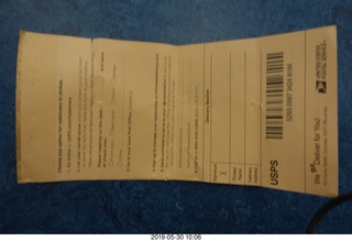 busted up transcriptor skeleton vestigal box from russia pick up tag