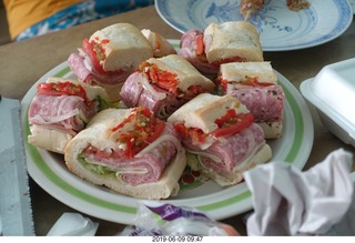 Margate - Norm Palley 85th birthday party - sandwiches