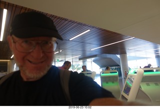 2 a0e. Adam at PHX ready to leave