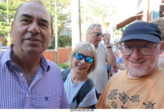 23 a0e. - Rio de Janeiro tour - Corcovado Mountain - Jesus Christ the Redeemer statue * + David + Jean + Adam