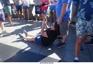 59 a0e. - Rio de Janeiro tour - Corcovado Mountain - Jesus Christ the Redeemer statue * - people taking pictures