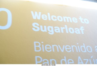 174 a0e. - Rio de Janeiro tour - Sugarloaf Mountain * - sign