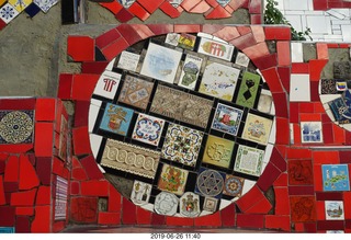 283 a0e. Rio de Janeiro - city tour Lapa Steps (Selar�n's Staircase)