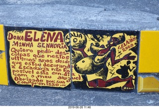 298 a0e. Rio de Janeiro - city tour Lapa Steps (Selar�n's Staircase)