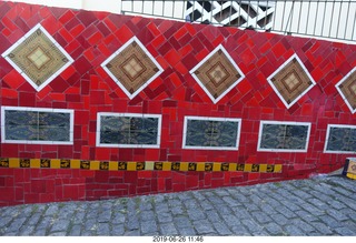 300 a0e. Rio de Janeiro - city tour Lapa Steps (Selar�n's Staircase)