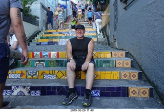 305 a0e. Rio de Janeiro - city tour Lapa Steps (Selar�n's Staircase) + Adam