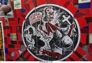 308 a0e. Rio de Janeiro - city tour Lapa Steps (Selar�n's Staircase)