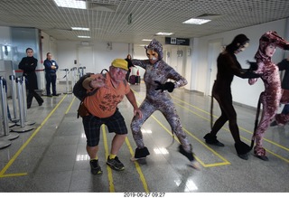 36 a0e. airline flights from Rio de Janeiro to Iguazu - cool actors in costumes