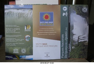 49 a0e. Iguazu Falls - sign