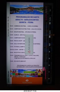 287 a0e. Recanto Cataratas Hotel - broken sign