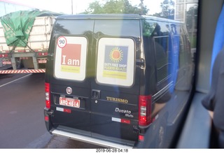 19 a0e. turismo van with ads