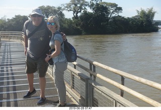 197 a0e. Iguazu Falls - Devil's Throat - Steve and Jean