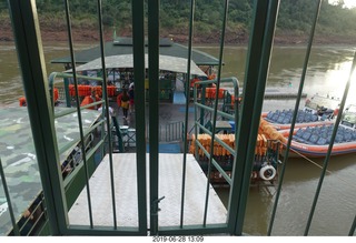 330 a0e. Iguazu Falls Macuco Boat Safari preparation