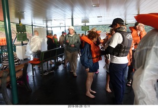 335 a0e. Iguazu Falls Macuco Boat Safari preparation