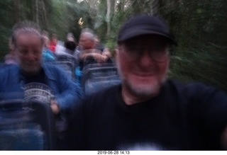 443 a0e. Iguazu Falls Macuco Boat Safari drive back + Adam