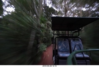 444 a0e. Iguazu Falls Macuco Boat Safari drive back