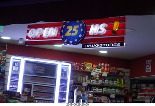 192 a0e. Buenos Aires - drive back to hotel - Open 25 Hs! drugstore