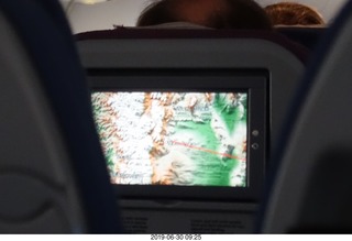 26 a0e. flight across Argentina - flight map