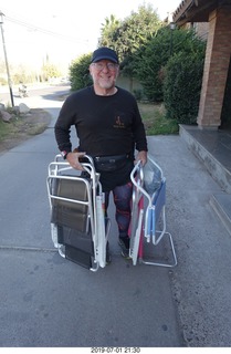 Argentina - San Juan - chairs for the eclipse - Adam