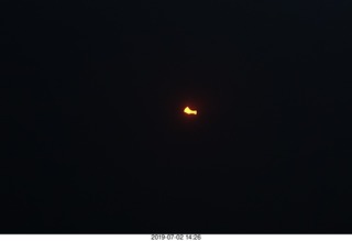 280 a0f. partial eclipse sunset