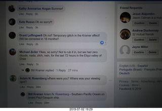 340 a0f. the Kramers got clouded out