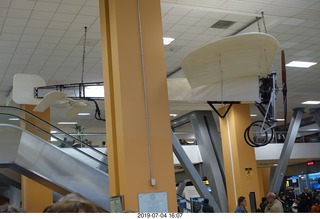 80 a0f. Peru - Lima Airport - suspended old airplane