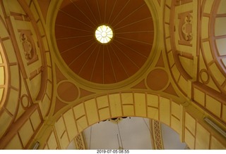 257 a0f. Peru - Lima tour - beautiful church - looking up
