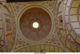 258 a0f. Peru - Lima tour - beautiful church - looking up