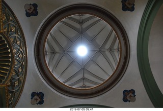 320 a0f. Peru - Lima tour - church - looking up