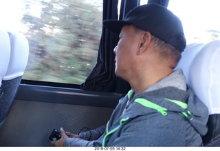 401 a0f. Peru - Cusco to hotel bus ride - Peter